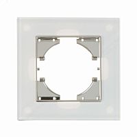 Рамка 1-местная стекло бел. | код С1110-030 | GUSI