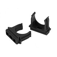 Крепеж-клипса (черный) для трубы d 16мм (10шт) (10/1500/52500) | код Б0044179 | ЭРА