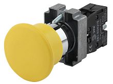 Кнопка LAY5-BC51 "Грибок" 1з без подсветки BBG70-BC-K05E желт. | код Б0045644 | ЭРА