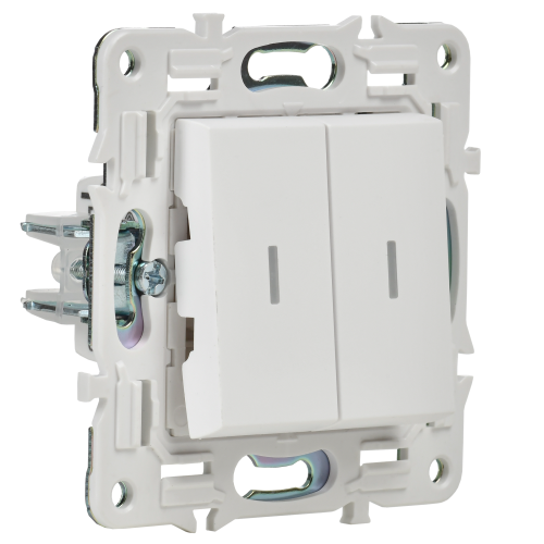 SKANDY Выключ. 2-кл. с инд. 10А SK-V09W арк. бел. IEK | код SK-V20-1-10-K01 | IEK фото 5