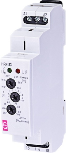 Реле контроля напряжения HRN-33 48-276V AC (1F, 1x16A_AC1) | код 002470015 | ETI