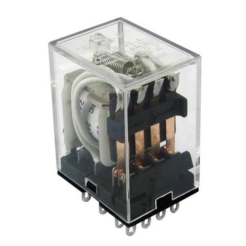 Электромагнитное реле RUICHI HJQ-22F-24VDC-4Z 5A, 2(NO - NC), 4PDT - 14pin , form 4C | код 84261 | Ruichi
