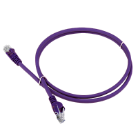Патч-корд LANMASTER LSZH UTP кат.6, 1.0 м, фиолетовый | код LAN-PC45/U6-1.0-VI | LANMASTER