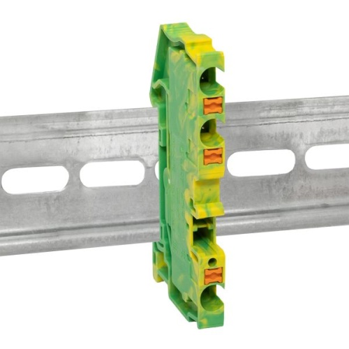 Клеммная колодка пружинная 4 Push-in 3 вывода земля | код PIT-4-3-pe | EKF фото 3