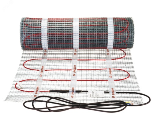 Мат нагревательный тонкий Ридан TF-200 с фторопластовой изоляцией 1200 Вт 230 В 6 м2 | код 21RT0439R | ДЕВИ (DEVI)