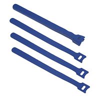 Cabeus CLAMP-210-BL Хомут для кабеля, липучка с мягкой застежкой, 210x14 мм, синий (10 шт.) | код 9362c | Cabeus