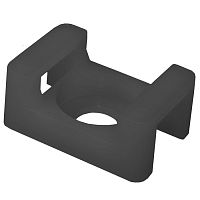 Держатель кабеля пластиковый RUICHI STM-2B, 9х23 мм, чёрный | код 113005 | Ruichi
