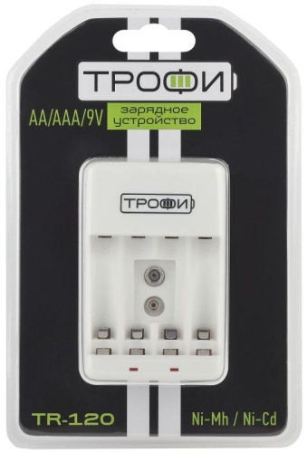 Устройство зарядное TR-120 (4хAA/4хAAA/1х9В"Крона") | код. C0031279 | Трофи