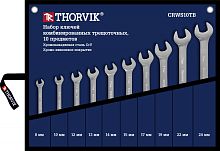 CRWS10TB Набор ключей гаечных комбинированных трещоточных в сумке, 8-24 мм, 10 предметов | код CRWS10TB | Thorvik