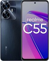 Смартфон Realme RMX3710 C55 128Gb 6Gb черный моноблок 3G 4G 6.72 1080x2400 Android 13 64Mpix 802.11 b/g/n/ac NFC GPS GSM900/1800 GSM1900 TouchSc microSD | код 1909432 | REALME