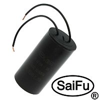 Пусковой конденсатор SAIFU CBB60, 20 мкФ, 630 В, с проводом | код 104806 | Saifu