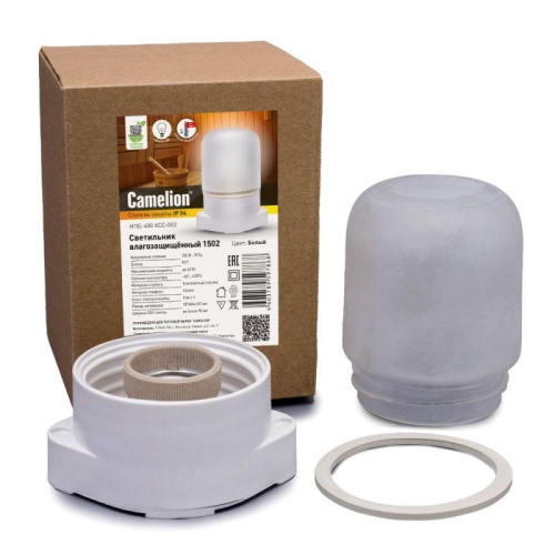 Светильник 1502 до 125 оС НПБ-400 КСС-002 230В 60Вт бел. Camelion15260 фото 5