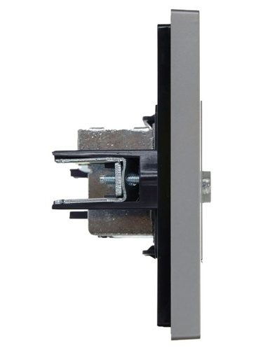 FORTE&PIANO Розетка TV проходная FP529 сталь IEK | код FP-A10-P-K46 | IEK фото 4