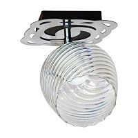 Светильник "Кира" 111 НПБ 01-60-107 (ИМ) потолочный черн. муар хром Элетех 1005404972