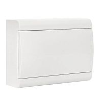 Щит распределительный ЩРН-П-12 "SlimBox" белая дверца IP41 PROxima | код sb-n-12w | EKF
