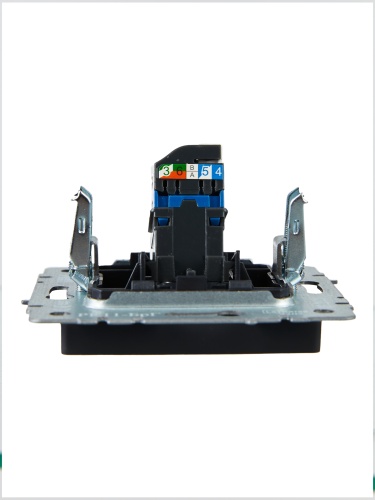 BRITE Роз. комп. RJ45 кат.6 РК11-БрЧ черн. IEK | код BR-K10-2-K02 | IEK фото 2 BRITE Роз. комп. RJ45 кат.6 РК11-БрЧ черн. IEK | код BR-K10-2-K02 | IEK фото 2