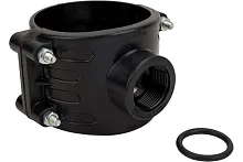 Седелка ПЭ 110 - 1 1/4' (крепление-болт) | код 3000110114 | Политэк