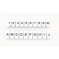 ZB5-10P-19-19Z(H) Маркировка для клемм DC, 5мм, 11-20 (10 шильдиков) | код 92118900159 | DEGSON