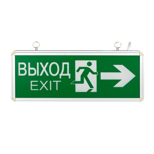 Светильник аварийно-эвакуационного освещения EXIT-201 двухсторонний LED Basic | код EXIT-DS-201-LED | EKF фото 4