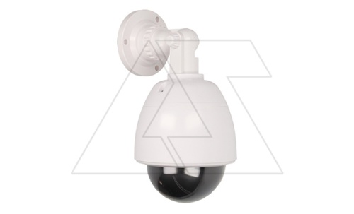 Муляж вращающейся камеры ORNO c LED-индикатором, внутри и снаружи помещений, белый корпус, питание 2x1,5V AA-батарейки | код OR-AK-1203 | ORNO