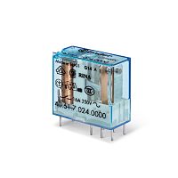 Реле миниатюрное PCB выводы с шагом 5мм 1 группа контактов 16A катушка АС | код. 406182300000 | FINDER