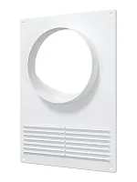 Площадка торцевая пластиковая с решеткой 180х250 фланец D120 | код 120ПТПР | ERA