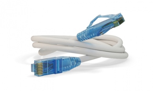 Патч-корд U/UTP Cat.6 LSZH 2 м белый, Hyperline PC-LPM-UTP-RJ45-RJ45-C6-2M-LSZH-WH | код 230243 | Hyperline