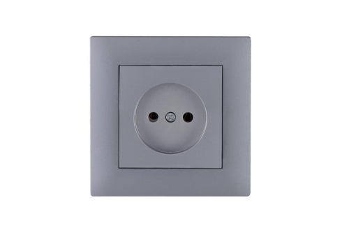 Розетка 1-м Kare RIZZ STAR без заземл. сер. Makel 88065022