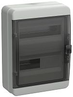 Корпус пластиковый КМПн-24 IP65 черн. прозр. дверь TEKFOR | код TF5-KP72-N-24-65-K03-K02 | IEK