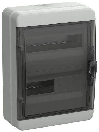 Корпус пластиковый КМПн-24 IP65 черн. прозр. дверь TEKFOR | код TF5-KP72-N-24-65-K03-K02 | IEK