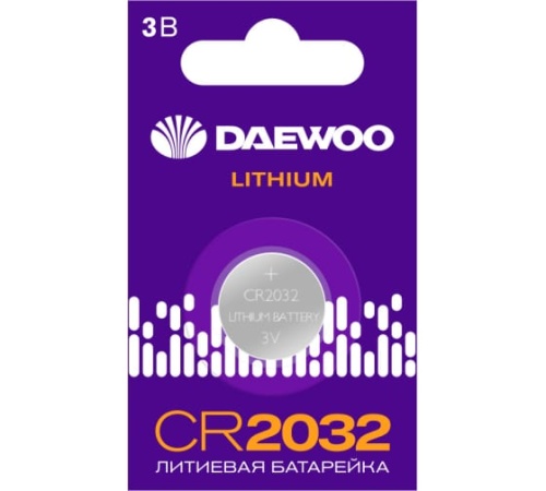 Батарейка CR2032 DAEWOO 2021 BL-1 | код .5034174 | DAEWOO