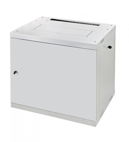 Шкаф настенный Racknet F30 9U 600х600 передняя дверь метал. светл./сер. Eurolan 60W-09-66-30GY
