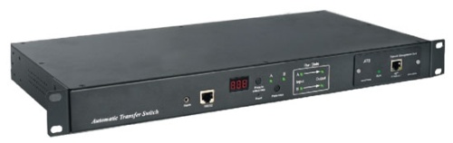 Блок розеток управляемый ATS 19 горизонтальный 1U 6 х IEC320 C13 + 2 х IEC320 C19 220V 16А кабель питания 3х1.5 мм2 с вилкой DIN 49441 16A со встроенным модулем ATS-SNMP 482.6 мм х 220.0 мм х 44.4 мм (ШхГхВ), Hyperline ATS-R-128H0812-Intelligent Код товар