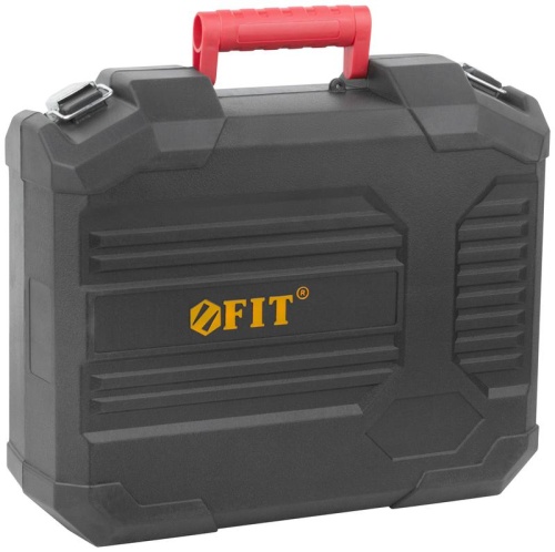 Дрель-Шуруповерт аккумуляторная 20 В, 0-400/1600 об/мин, 55 Нм, 2, Li-Ion 2,0 Ач, 1 ч., бесщеточный, резиновая накладка, кейс | код 79903 | FIT фото 8