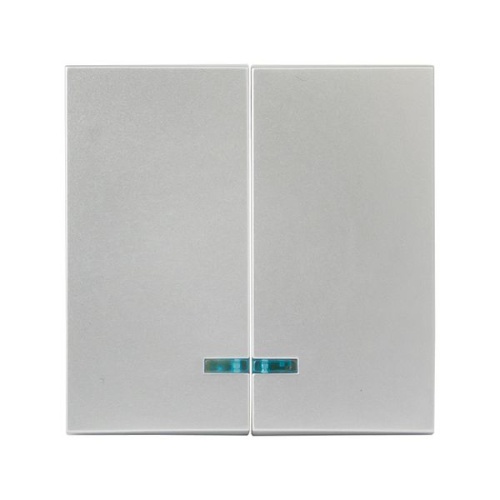 Валенсия лицевая панель выключателя 2-кл, с индикатором 10А сталь PROxima | код ESV10-L-123-30 | EKF фото 3