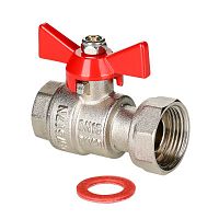 Кран шаровой с накидной гайкой 3/4"x1" вн.-вн. | код. VT.241.N.0506 | VALTEC