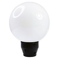 Светильник светодиодный СПЕЦСВЕТ 03-015-401 "Шар ДТУ " 200 Г 15Вт 4000К IP65 1700лм опал ПММА /корпус плоск. черн. А85 ф60 (инд. упак.) Элетех 1030450358