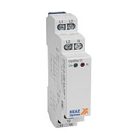Реле контроля фаз OptiRel D PHS-3-1M-03-PN-1 чередования обрыва фаз 3Ф+N 1СО | код 331983 | КЭАЗ