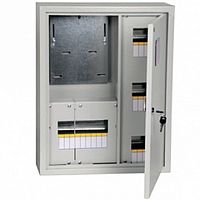 Распределительный шкаф ЩУРн, 9 мод., IP31, навесной, сталь, белая дверь, с клеммами | код. MKM24-N-09-31-ZO | IEK
