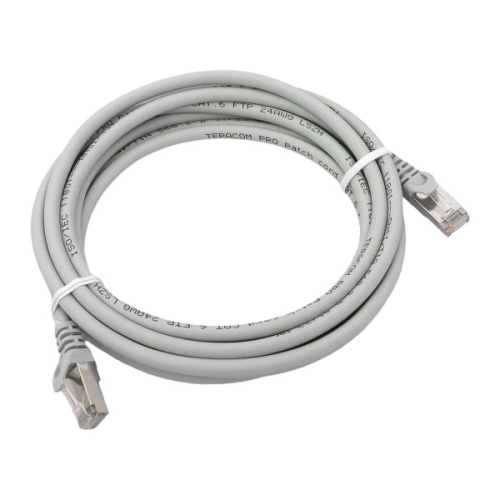 Патч-корд TERACOM PRO Cat.6 экранированный FTP оболочка LSZH серый (3.0м) | код TRP-6FTP-LSH-3M-GY | EKF фото 2