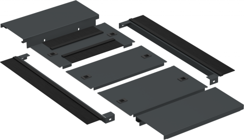 ITK by ZPAS Панель осн. шкафа рол. 800х1200 чер. РФ | код ZP-BP05-800-1200-RS-R | ITK by IEK