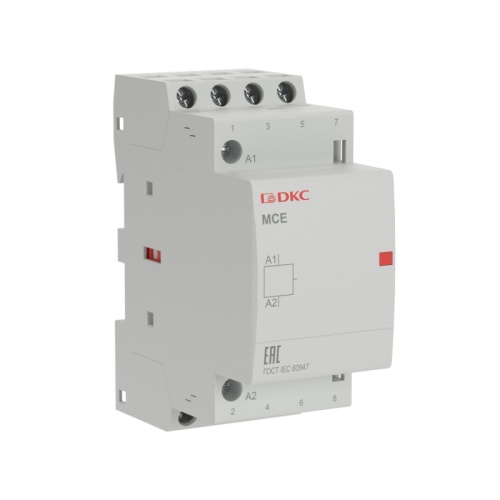 Контактор модульный YON max типа MCE, 4P, 16A, 240В, 4НО | код MCE-16-40-A240 | DKC