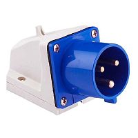 Вилка стационарная 523 2Р+РЕ 32А 220В IP44 | код. ps-523-32-220 | EKF