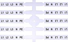 Маркировочная табличка (200шт.) EO3 (L1,L2,L3,N,PE) | код 003901816 | ETI