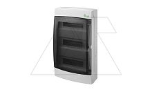 Щит навесной GALANT 3x12M, N 2x 8x16+6x10mm2, PE 4x 2x16+12x10mm2, дымчатая пласт. дверь, светло-серый RAL7035, 563x323x160mm, IP65 | код 1607-01 | Elektro-plast Nasielsk