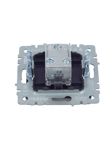 BRITE Розетка TV проходная РТВ10-0-БрС сталь | код BR-A10-P-K46 | IEK фото 6