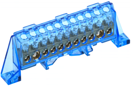 TEKFOR Шина N ноль в комб. изол. Стойка 8х12-11-С IEK | код TF-NN20-11-DP-K07 | IEK