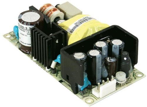 Источник питания AC-DC med, 36,3Вт, вход 90…264V AC, 47…63Гц /127…370В DC, выход 3,3В/11A, рег. вых -5…+10%Uном, изоляция 4000V AC, открытая плата 101,8х50,8х28мм, -20…+70С | код RPS-60-3.3 | MeanWell