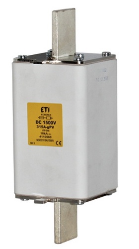 Предохранитель NH-3L gPV 350A 1500V DC (L/R=2ms) | код 004110570 | ETI