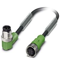 Кабель для датчика / исполнительного элемента SAC-4P-M12MR/0,3-PVC/M12FS | код 1415627 | PHOENIX CONTACT